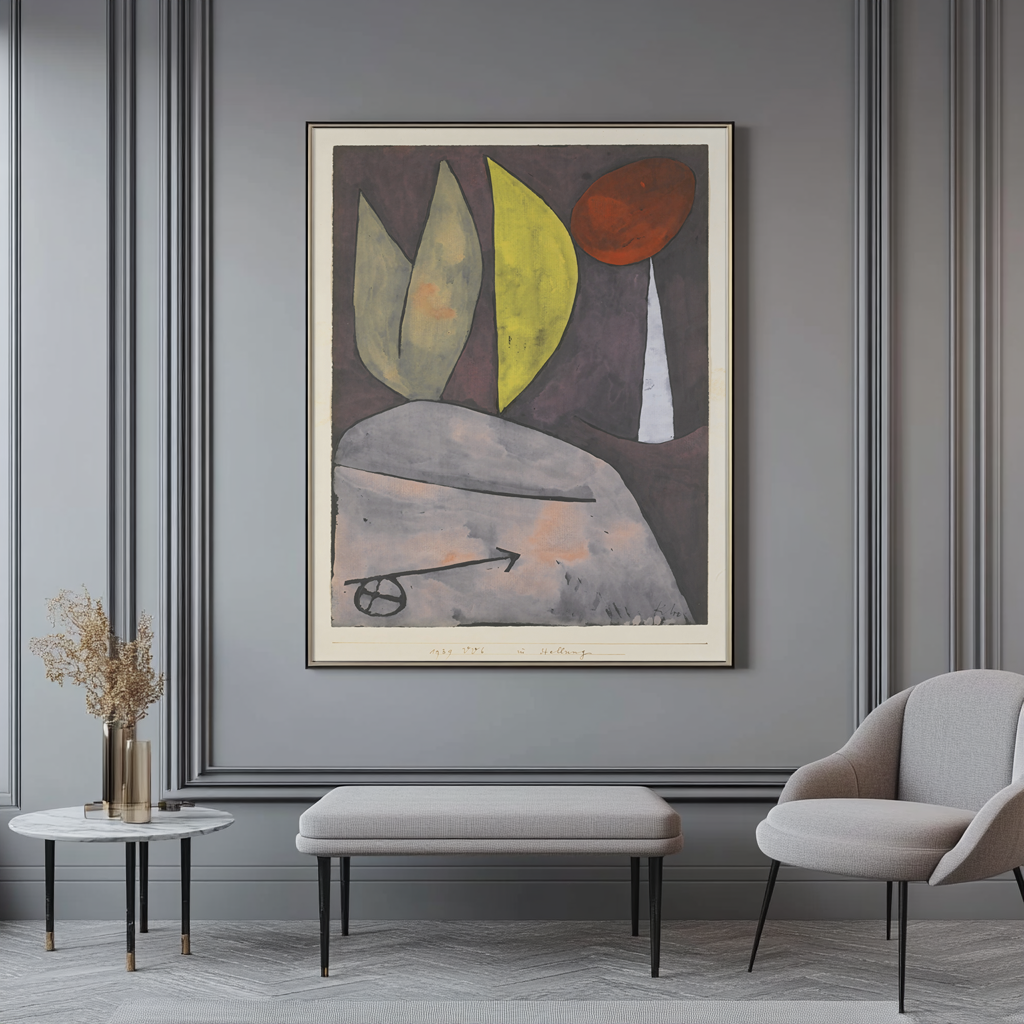 En position - Paul Klee - Toile premium 430g (qualité galerie)