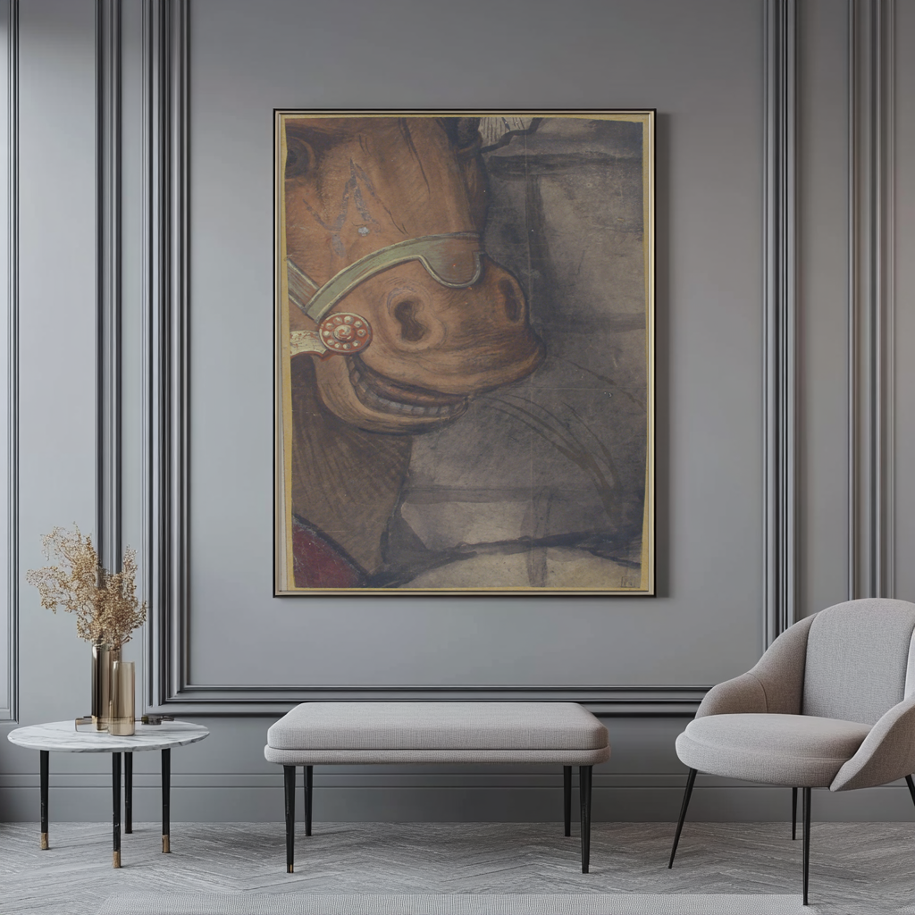 Tête de cheval - Raphaël - Toile premium 430g (qualité galerie)
