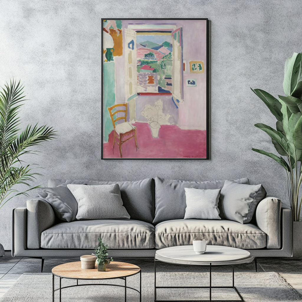 Fenêtre ouverte - Henri Matisse - Toile premium 430g (qualité galerie)