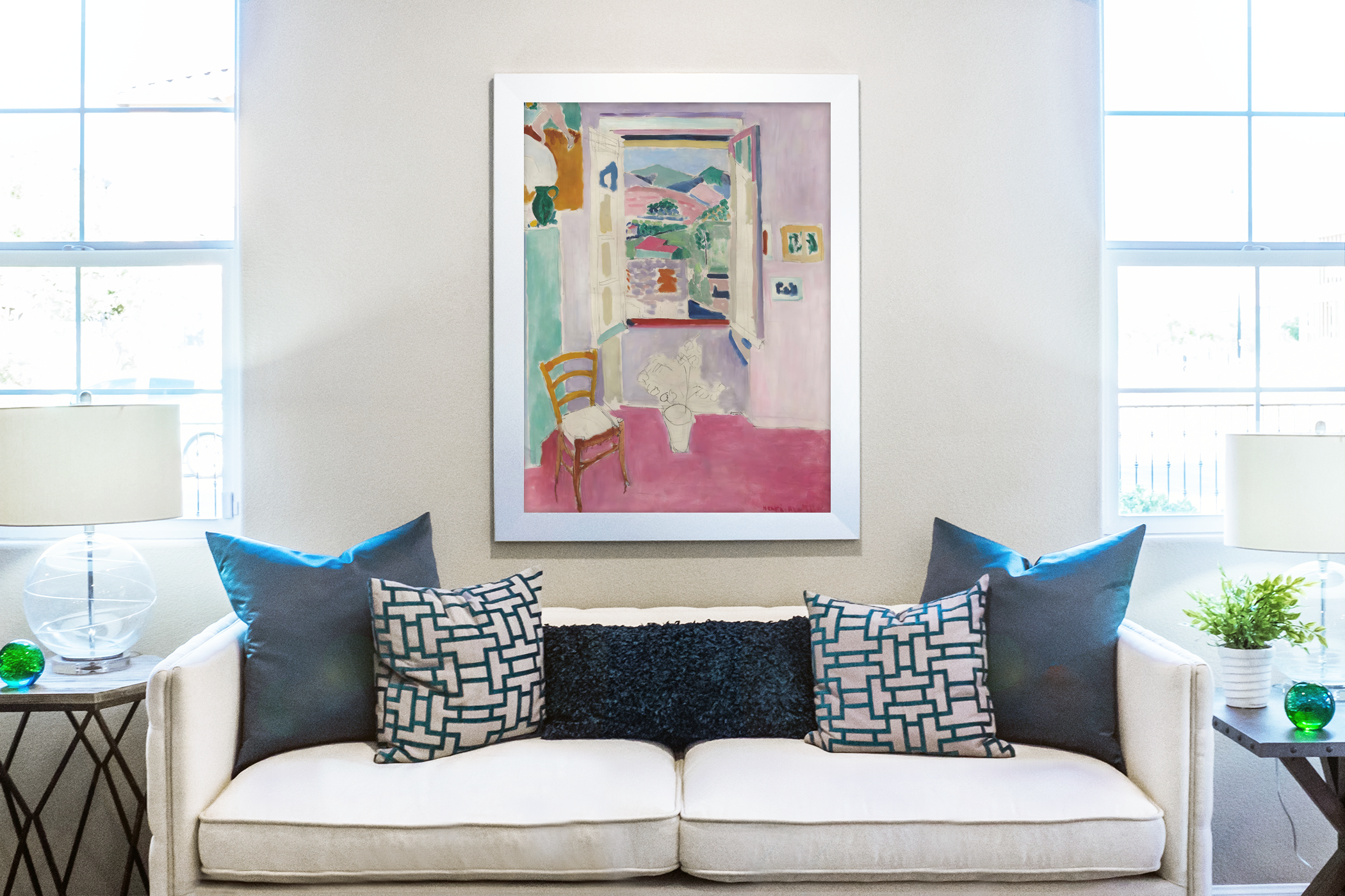 Fenêtre ouverte - Henri Matisse - Toile premium 430g (qualité galerie)