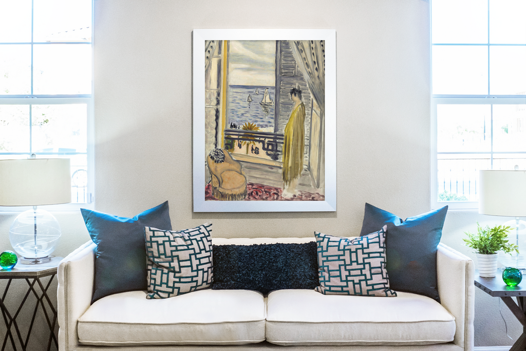Femme à la fenêtre - Henri Matisse - Toile premium 430g (qualité galerie)