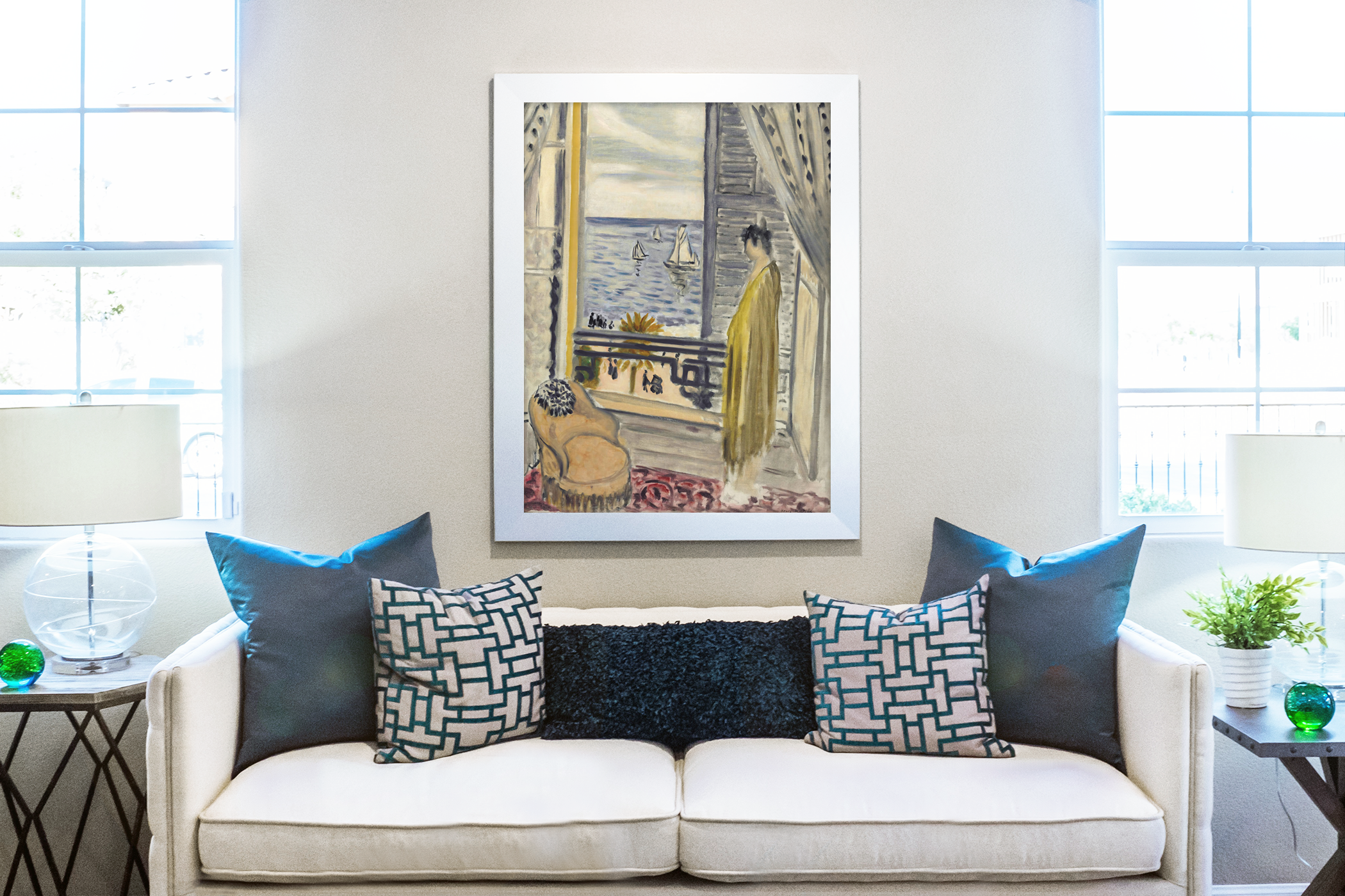 Femme à la fenêtre - Henri Matisse - Toile premium 430g (qualité galerie)