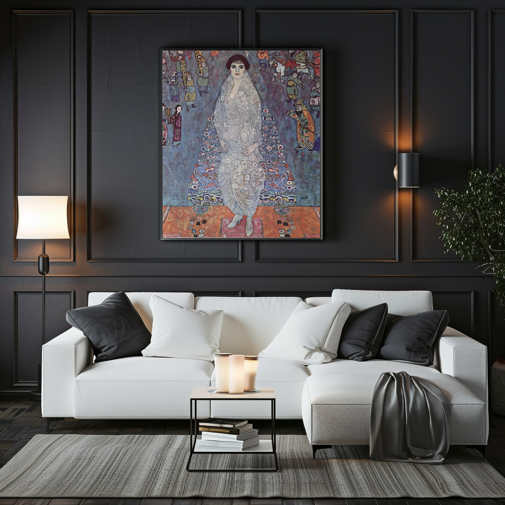 Portrait de la baronne Elisabeth Bachofen-Echt - Gustav Klimt - Toile premium 430g (qualité galerie)