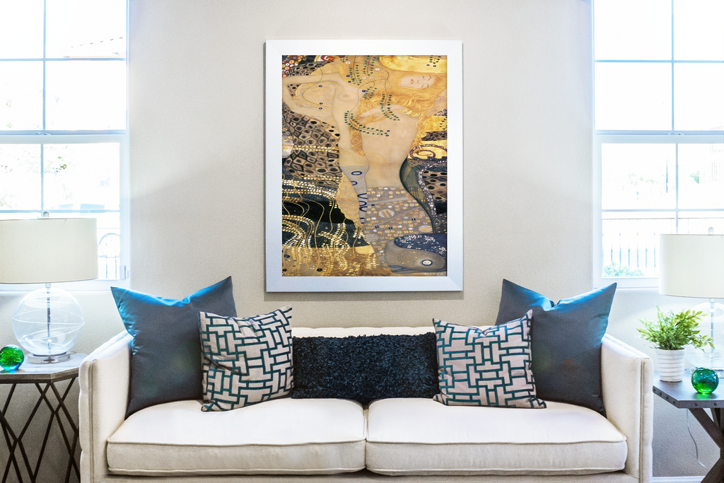 Water Serpents II - Gustav Klimt - Premium canvas 430g (gallery quality)