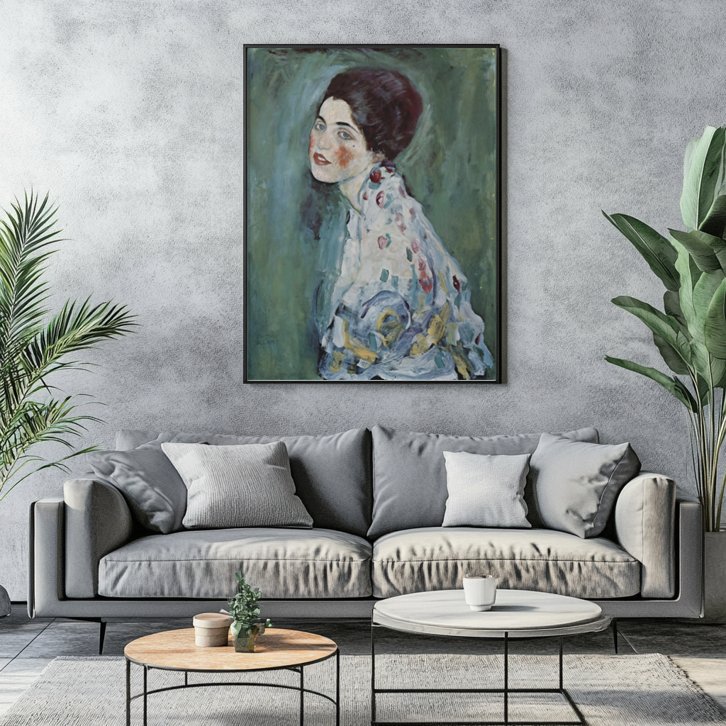 Portrait d'une Dame - Gustav Klimt - Toile premium 430g (qualité galerie)