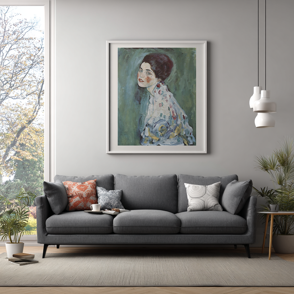 Portrait d'une Dame - Gustav Klimt - Toile premium 430g (qualité galerie)