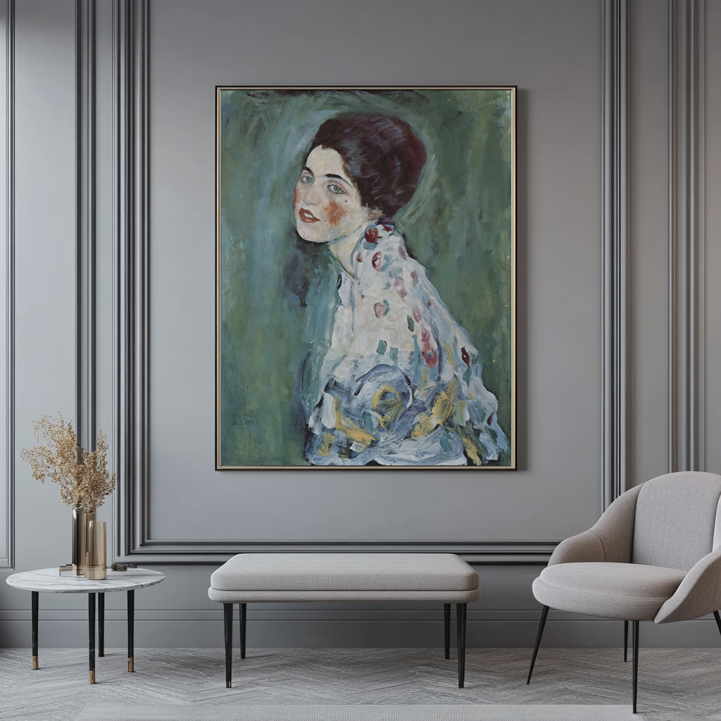 Portrait d'une Dame - Gustav Klimt - Toile premium 430g (qualité galerie)