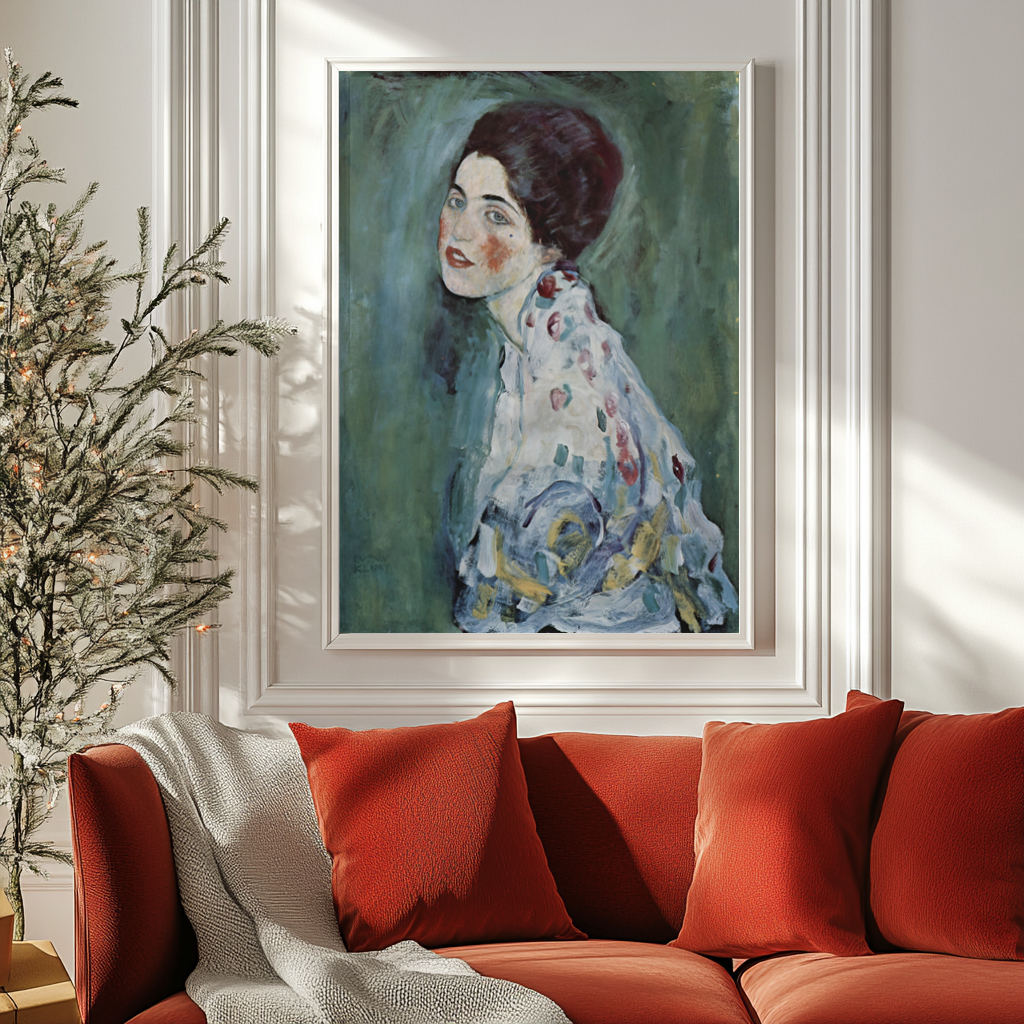 Portrait d'une Dame - Gustav Klimt - Toile premium 430g (qualité galerie)