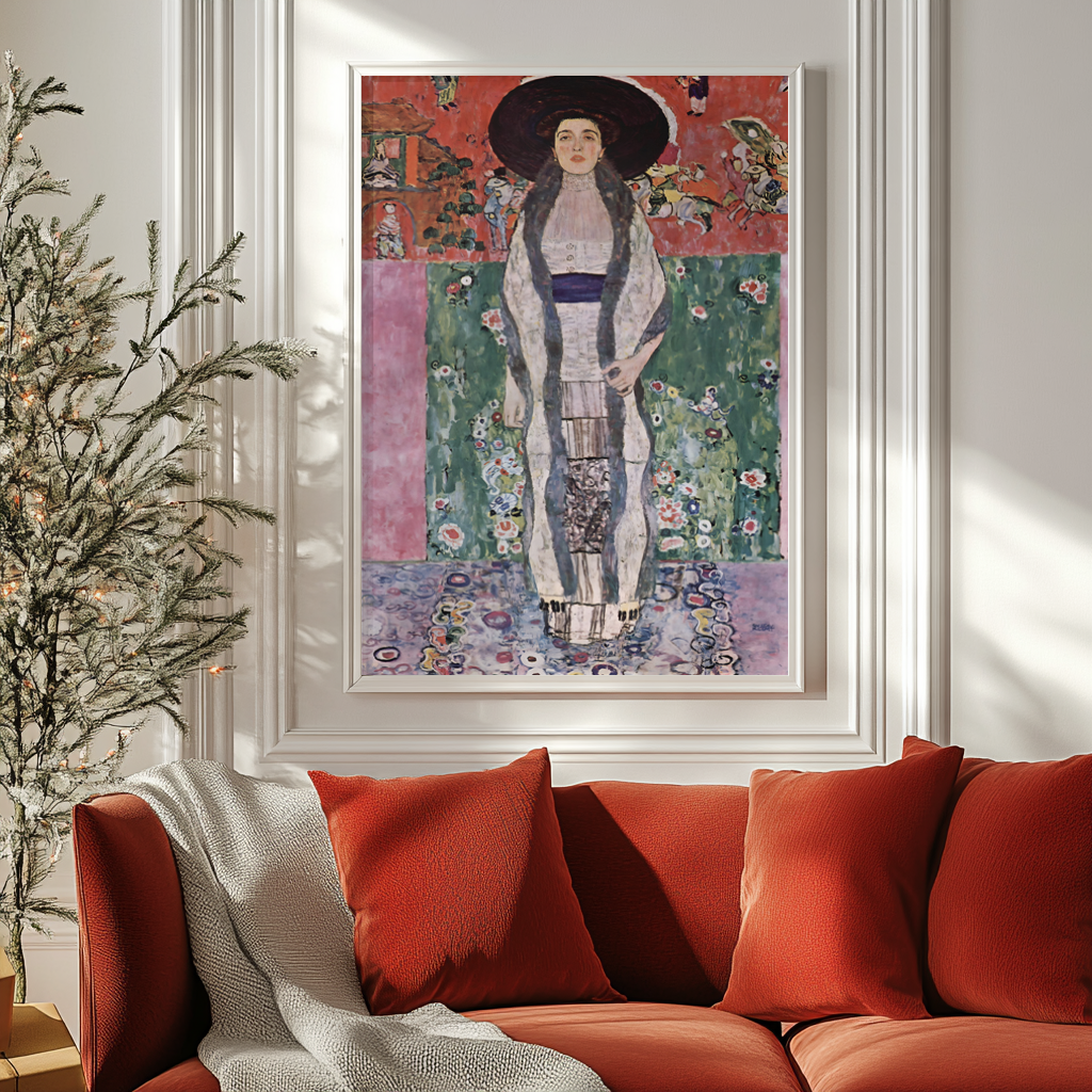 Portrait d'Adele - Gustav Klimt - Toile premium 430g (qualité galerie)