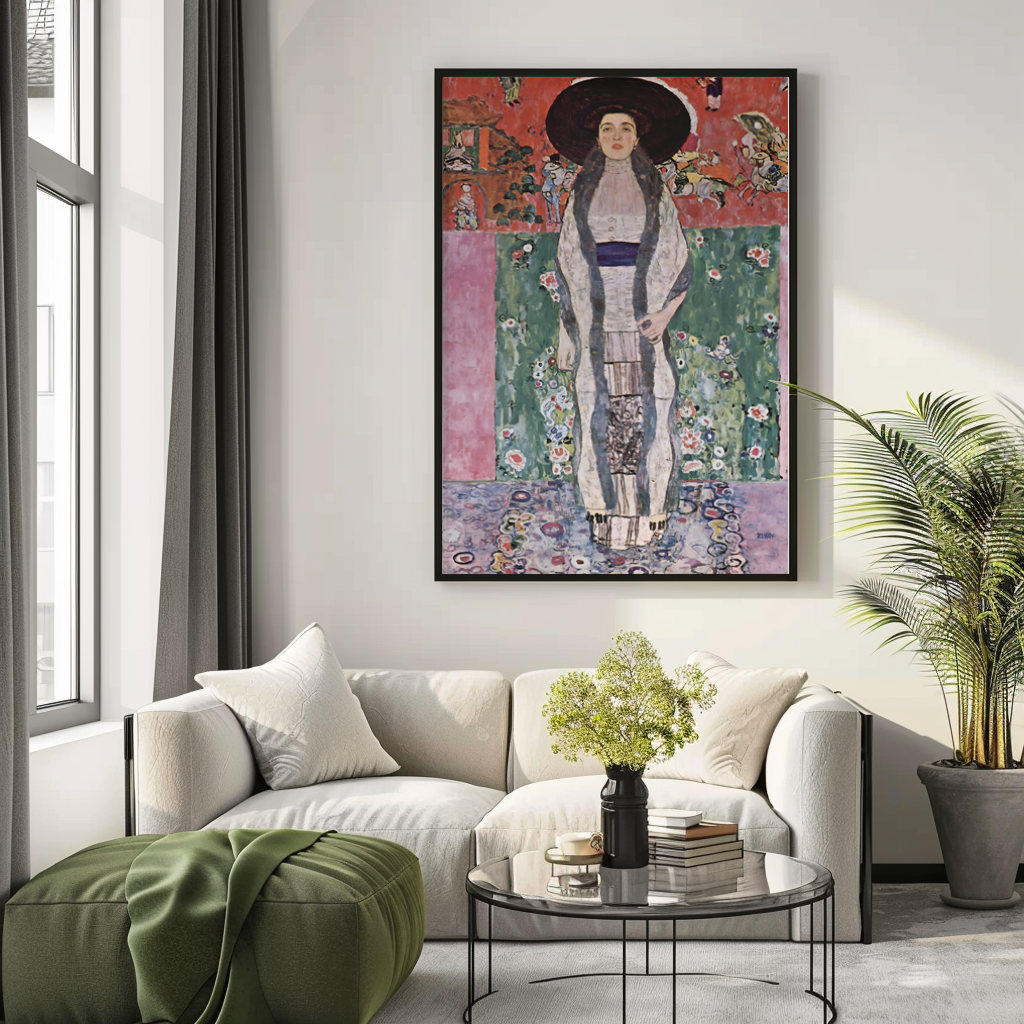 Portrait d'Adele - Gustav Klimt - Toile premium 430g (qualité galerie)