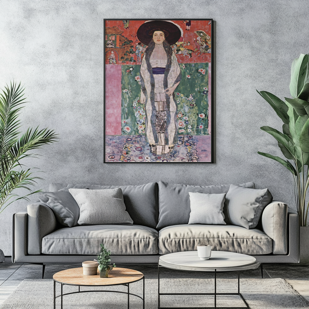 Portrait d'Adele - Gustav Klimt - Toile premium 430g (qualité galerie)