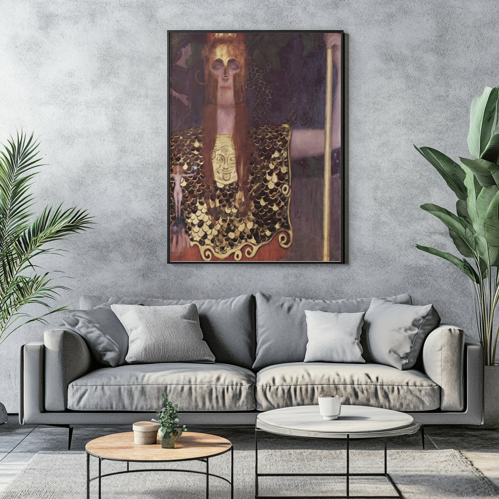 Pallas Athéna - Gustav Klimt - Toile premium 430g (qualité galerie)