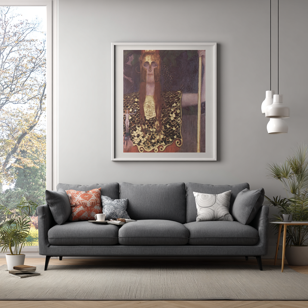 Pallas Athéna - Gustav Klimt - Toile premium 430g (qualité galerie)
