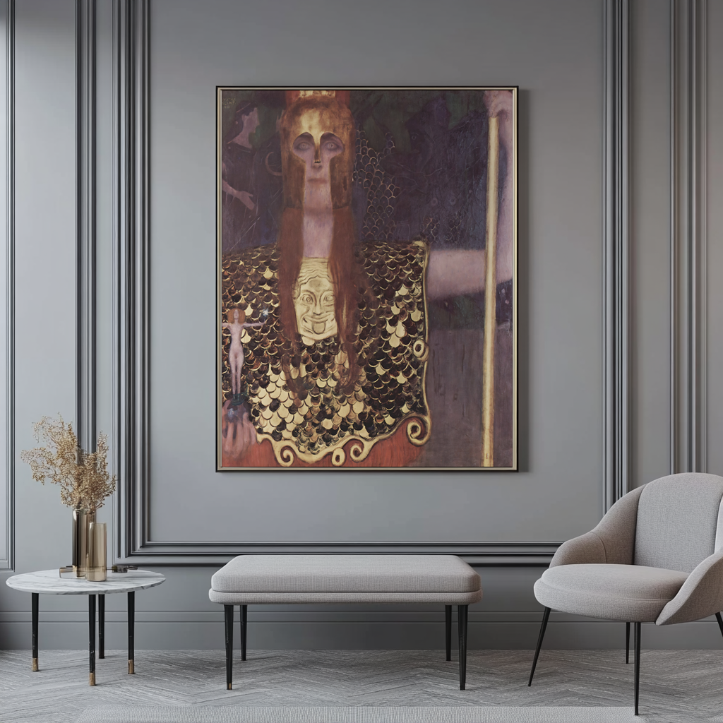 Pallas Athéna - Gustav Klimt - Toile premium 430g (qualité galerie)