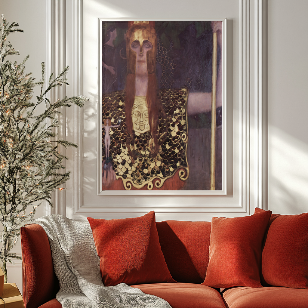 Pallas Athéna - Gustav Klimt - Toile premium 430g (qualité galerie)