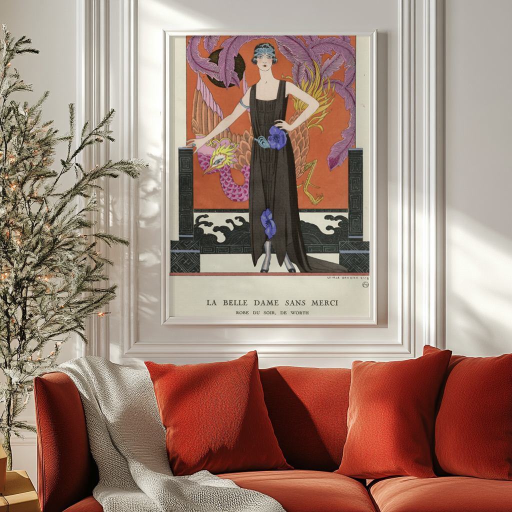 La Belle Dame sans merci - George Barbier - Toile premium 430g (qualité galerie)