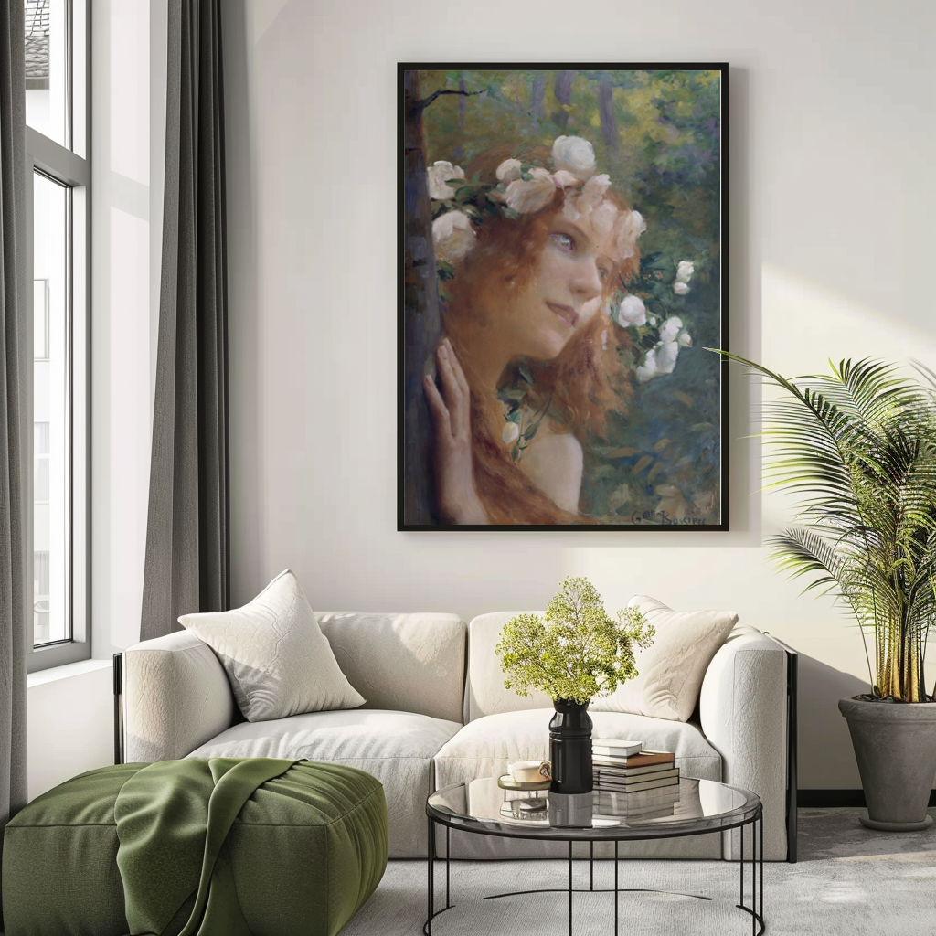 Nymphe - Gaston Bussiere - Toile premium 430g (qualité galerie)