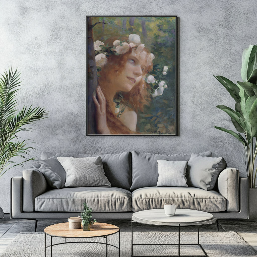Nymphe - Gaston Bussiere - Toile premium 430g (qualité galerie)