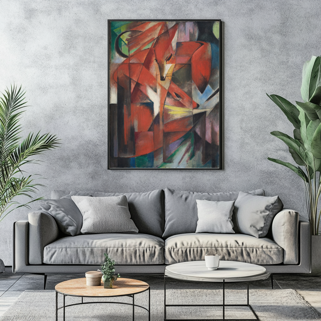 The Foxes - Franz Marc - Premium canvas 430g (gallery quality)