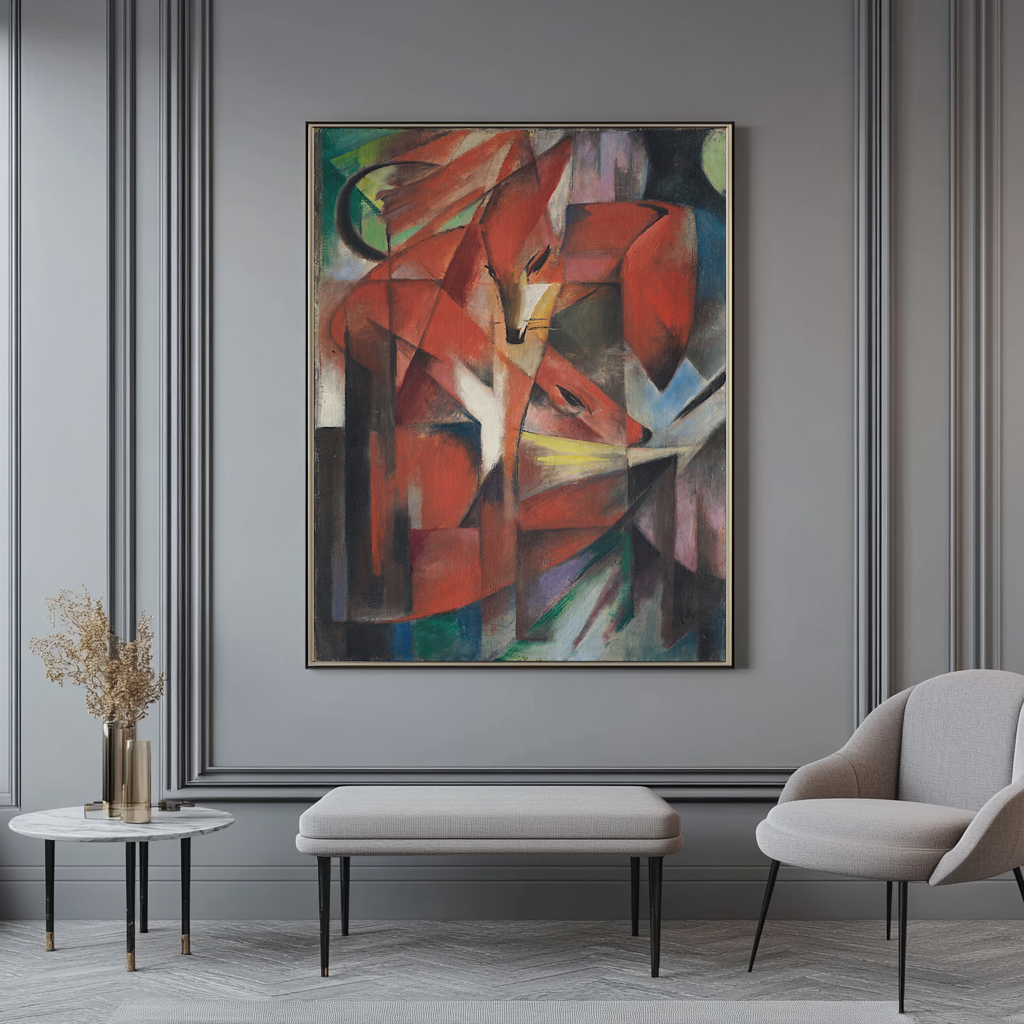 The Foxes - Franz Marc - Premium canvas 430g (gallery quality)