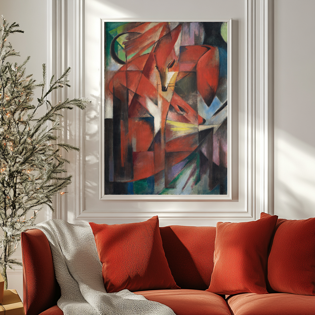 The Foxes - Franz Marc - Premium canvas 430g (gallery quality)