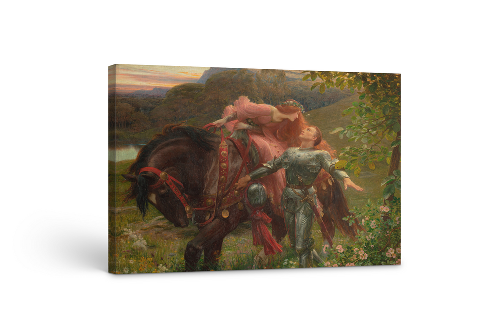 La belle Dame sans Merci - Sir Frank Dicksee - Premium Canvas 430g (Gallery Quality)