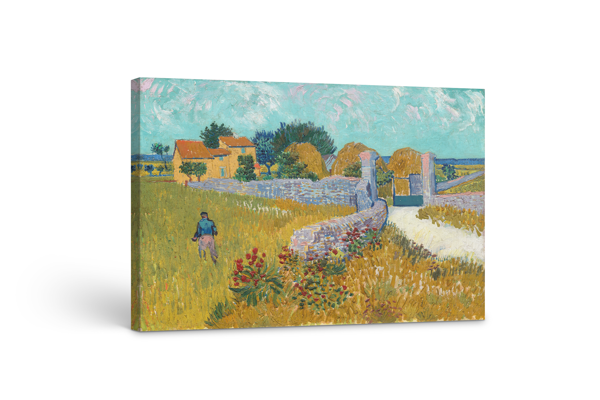 Ferme en Provence - Vincent Van Gogh - Toile premium 430g (qualité galerie)