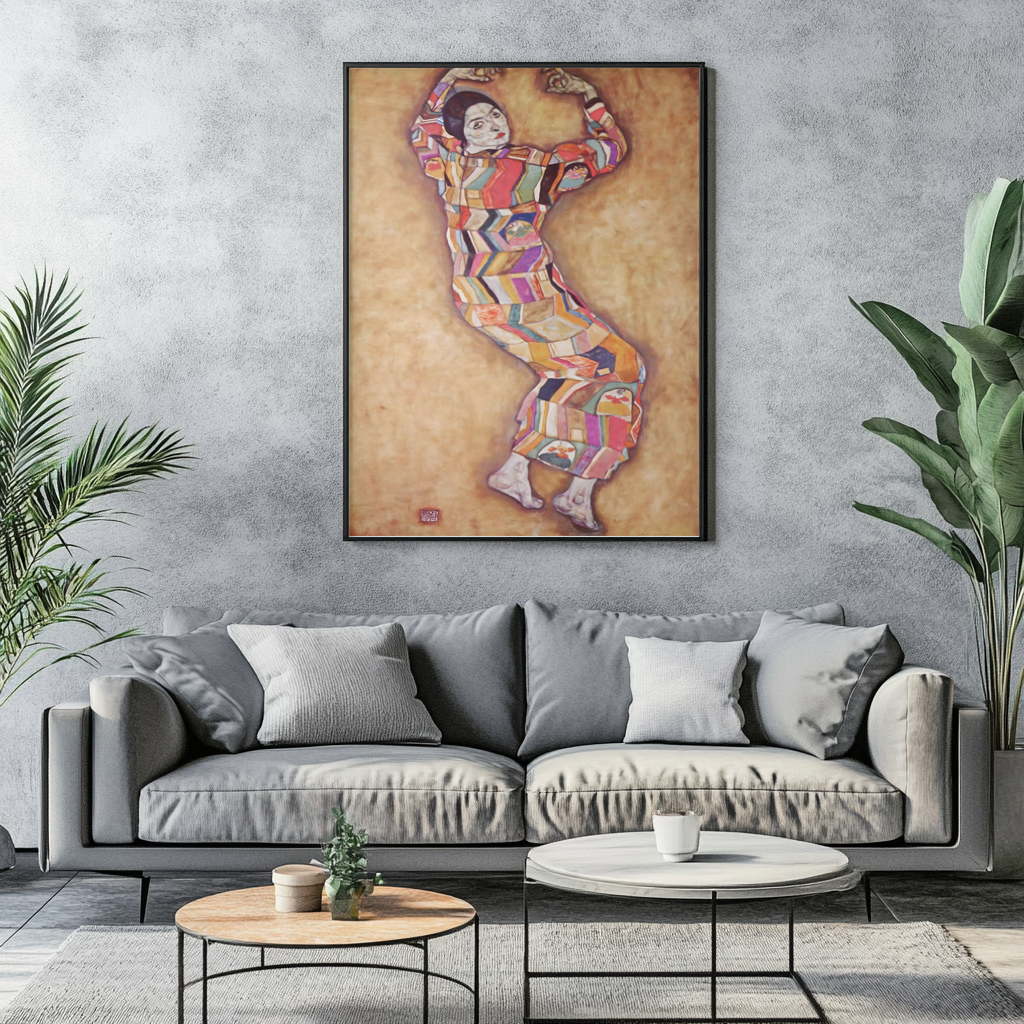Portrait de Friederike Maria Beer - Egon Schiele - Toile premium 430g (qualité galerie)