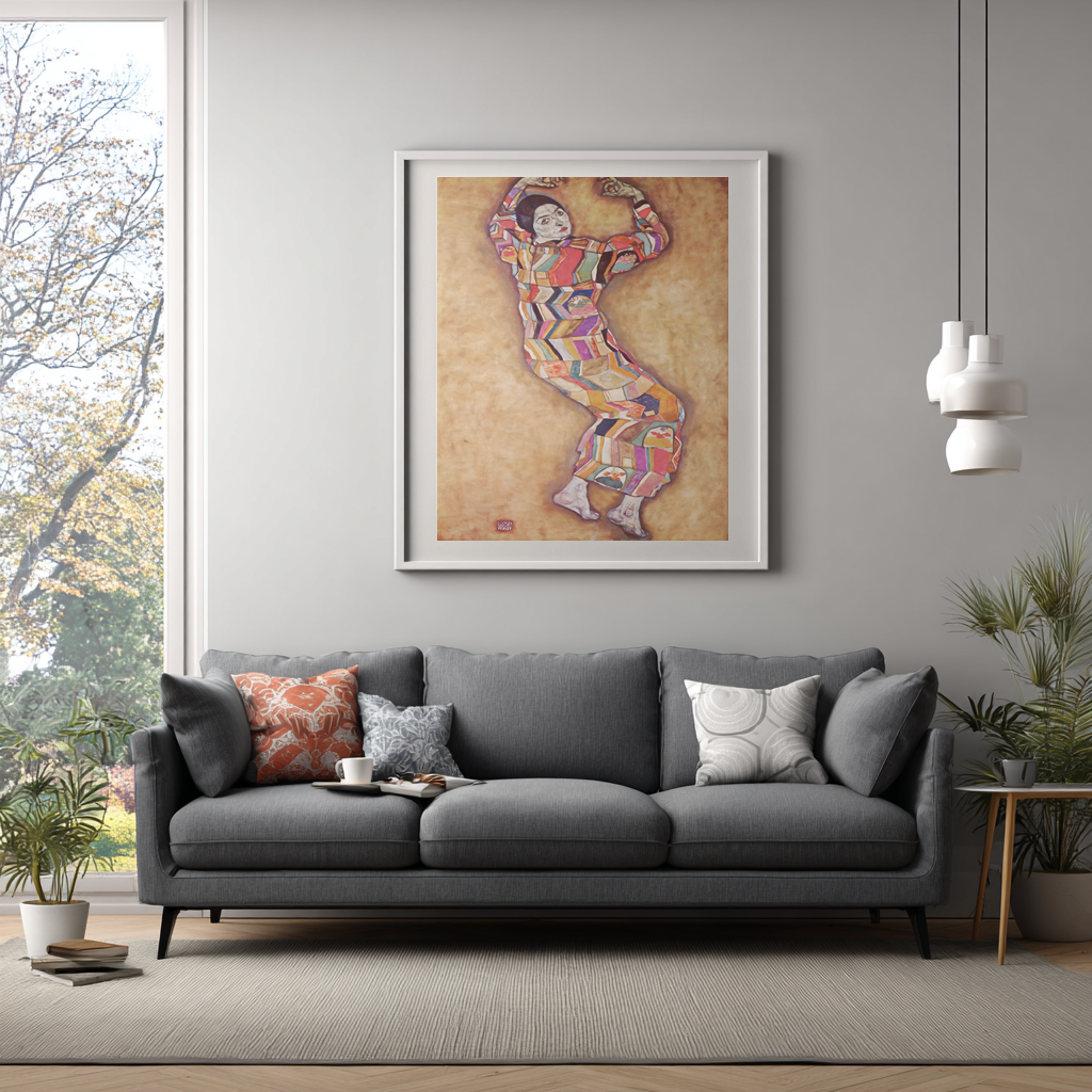 Portrait of Friederike Maria Beer - Egon Schiele - Premium canvas 430g (gallery quality)
