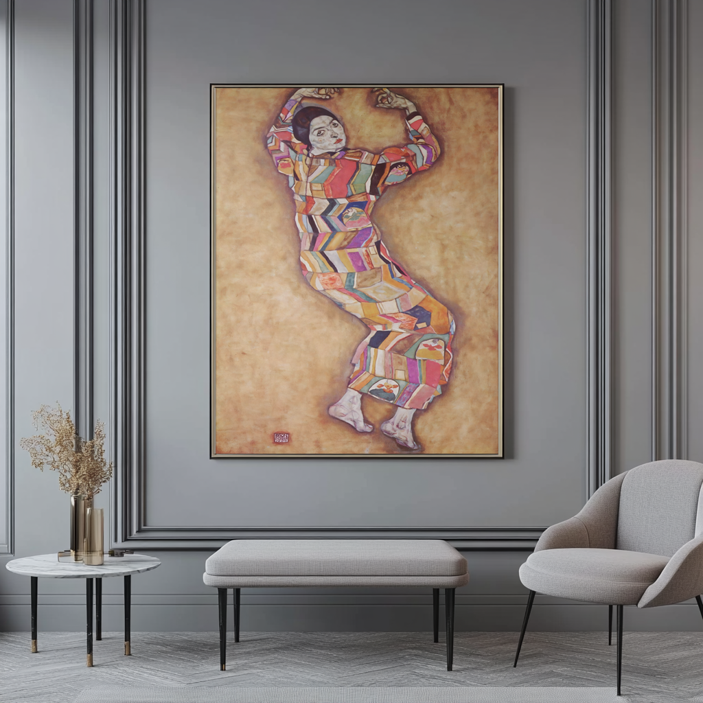 Portrait de Friederike Maria Beer - Egon Schiele - Toile premium 430g (qualité galerie)