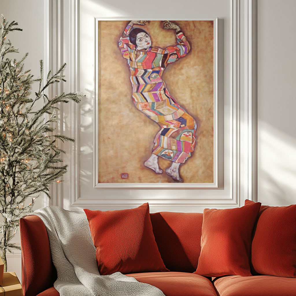 Portrait de Friederike Maria Beer - Egon Schiele - Toile premium 430g (qualité galerie)