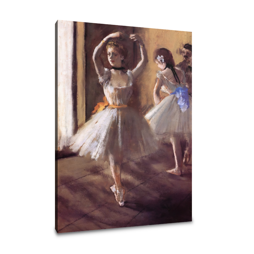 Two Dancers in the Studio - Edgar Degas - Premium 430g Canvas (Gallery Quality)