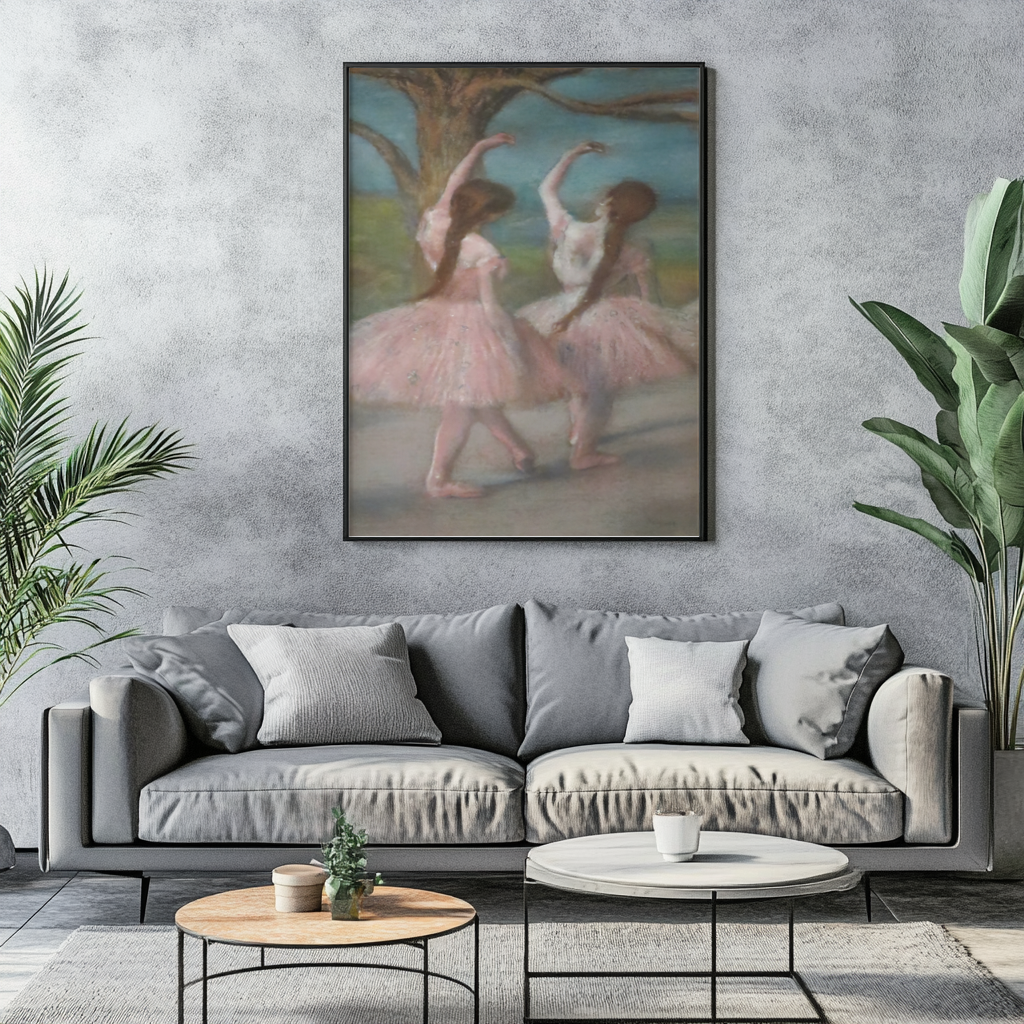 Danseuses roses - Edgar Degas - Toile premium 430g (qualité galerie)