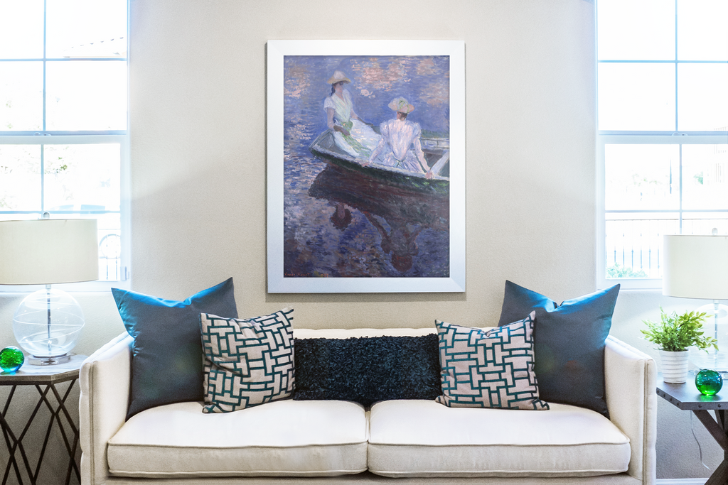 En el bote - Claude Monet - Toile premium 430g (qualité galerie)