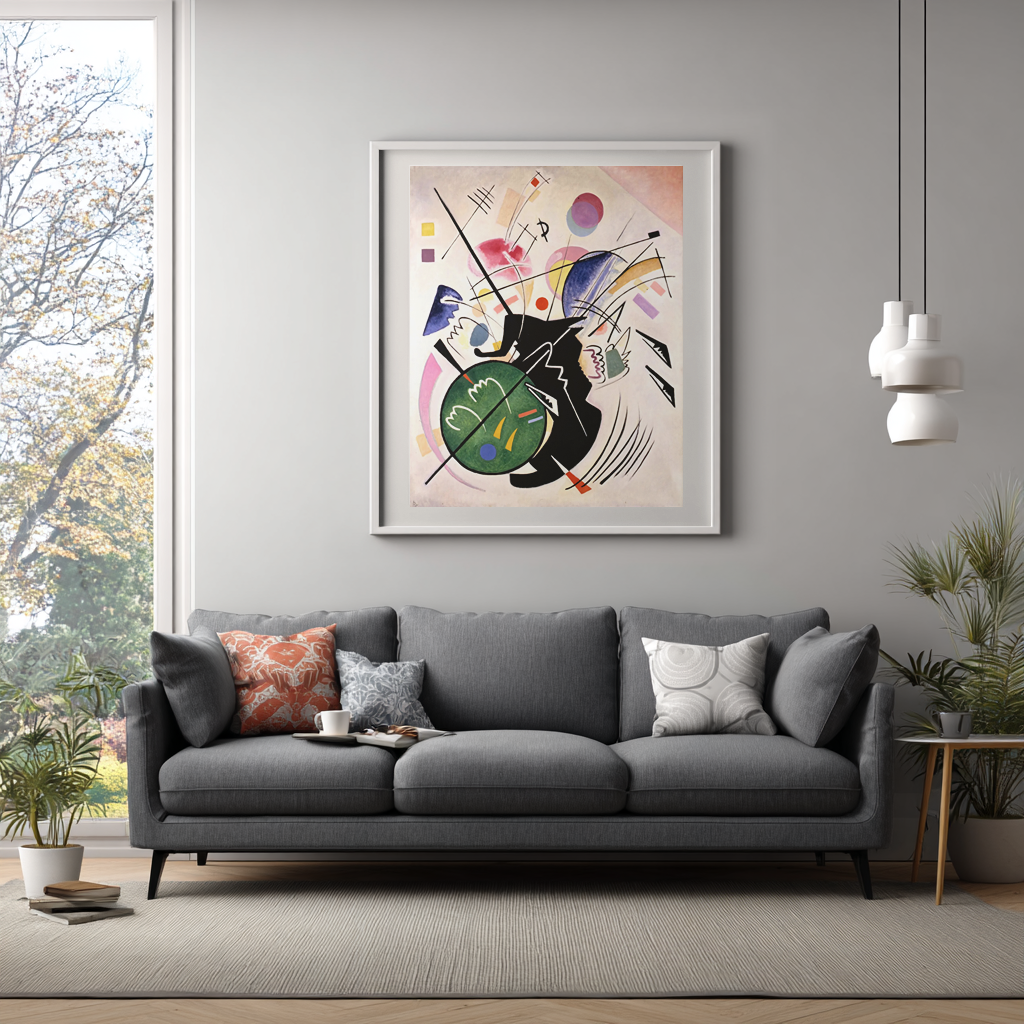 Black Form - Wassily Kandinsky - Premium canvas 430g (gallery quality)
