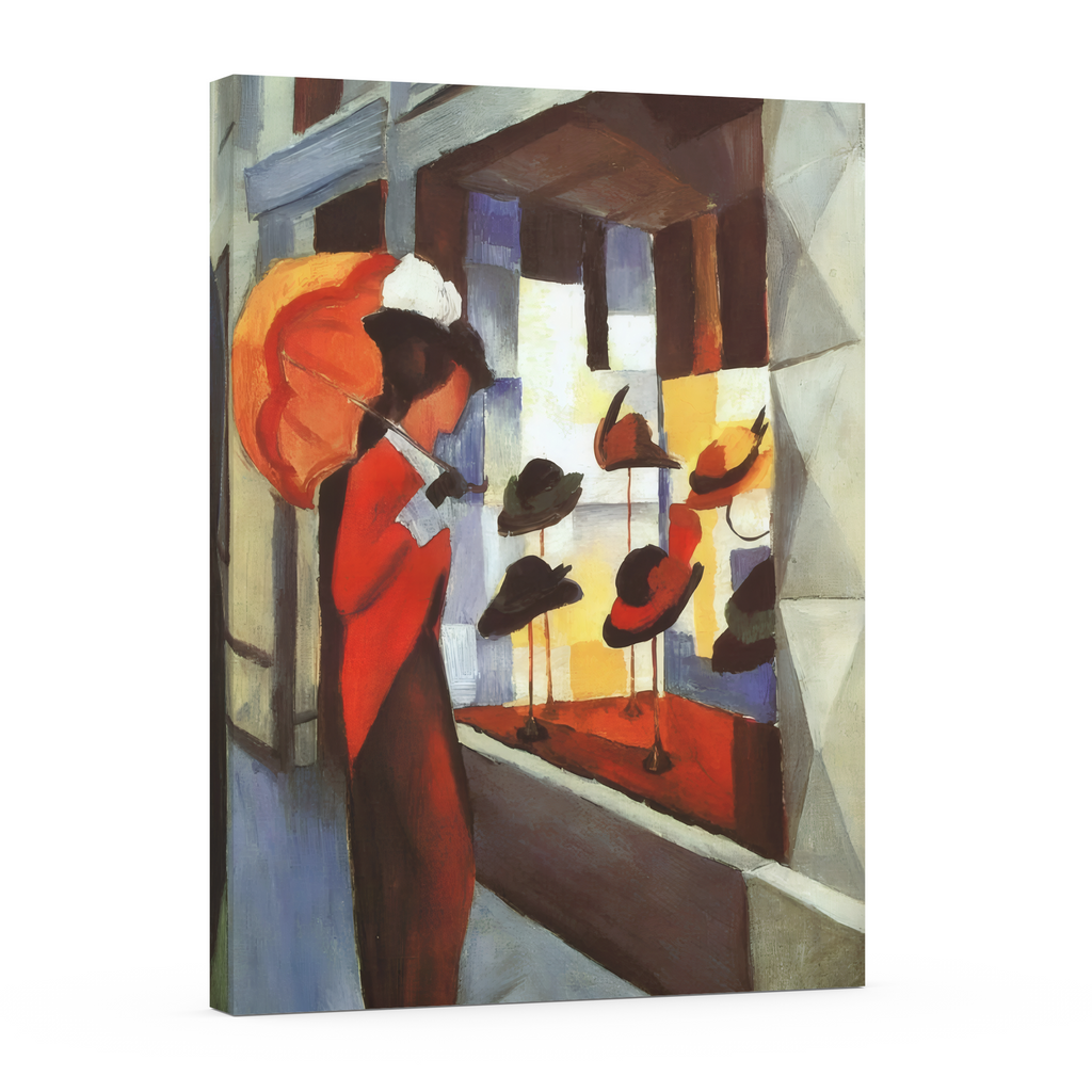 The Hat Shop -August Macke - Premium canvas 430g (gallery quality)