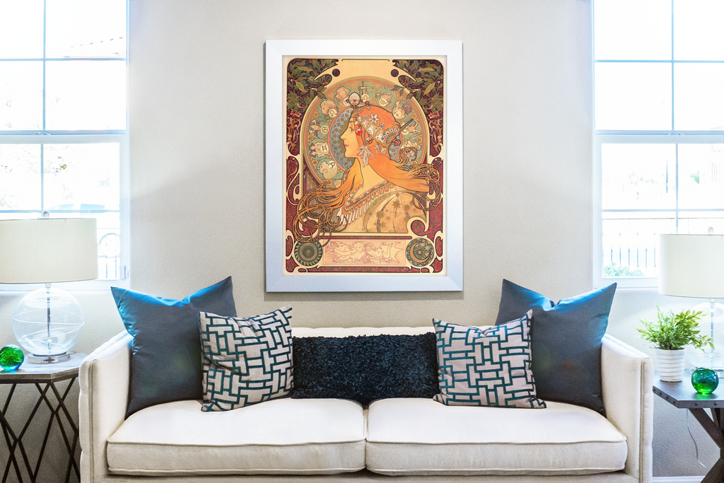 Zodiaque - Alphonse Mucha - Toile premium 430g (qualité galerie)