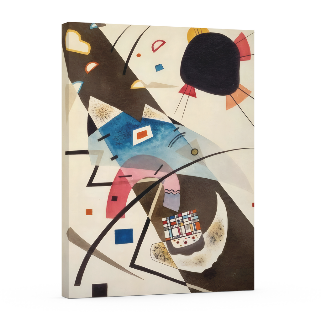 Two Black Spots - Wassily Kandinsky - Premium Canvas 430g (gallery quality)