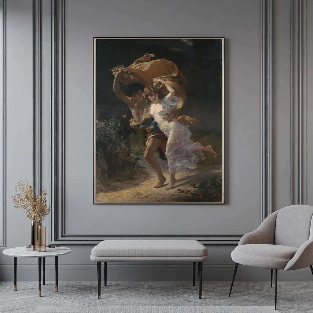 The Storm - Pierre Auguste Cot - Premium Canvas 430g (gallery quality)