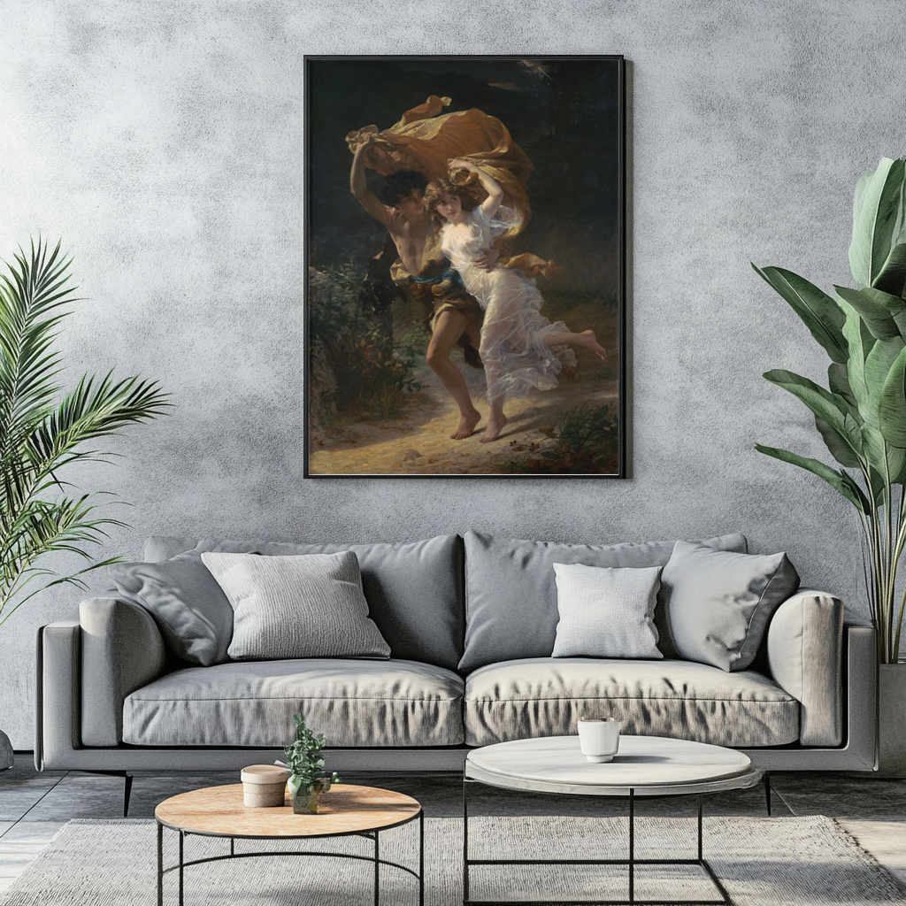 The Storm - Pierre Auguste Cot - Premium Canvas 430g (gallery quality)