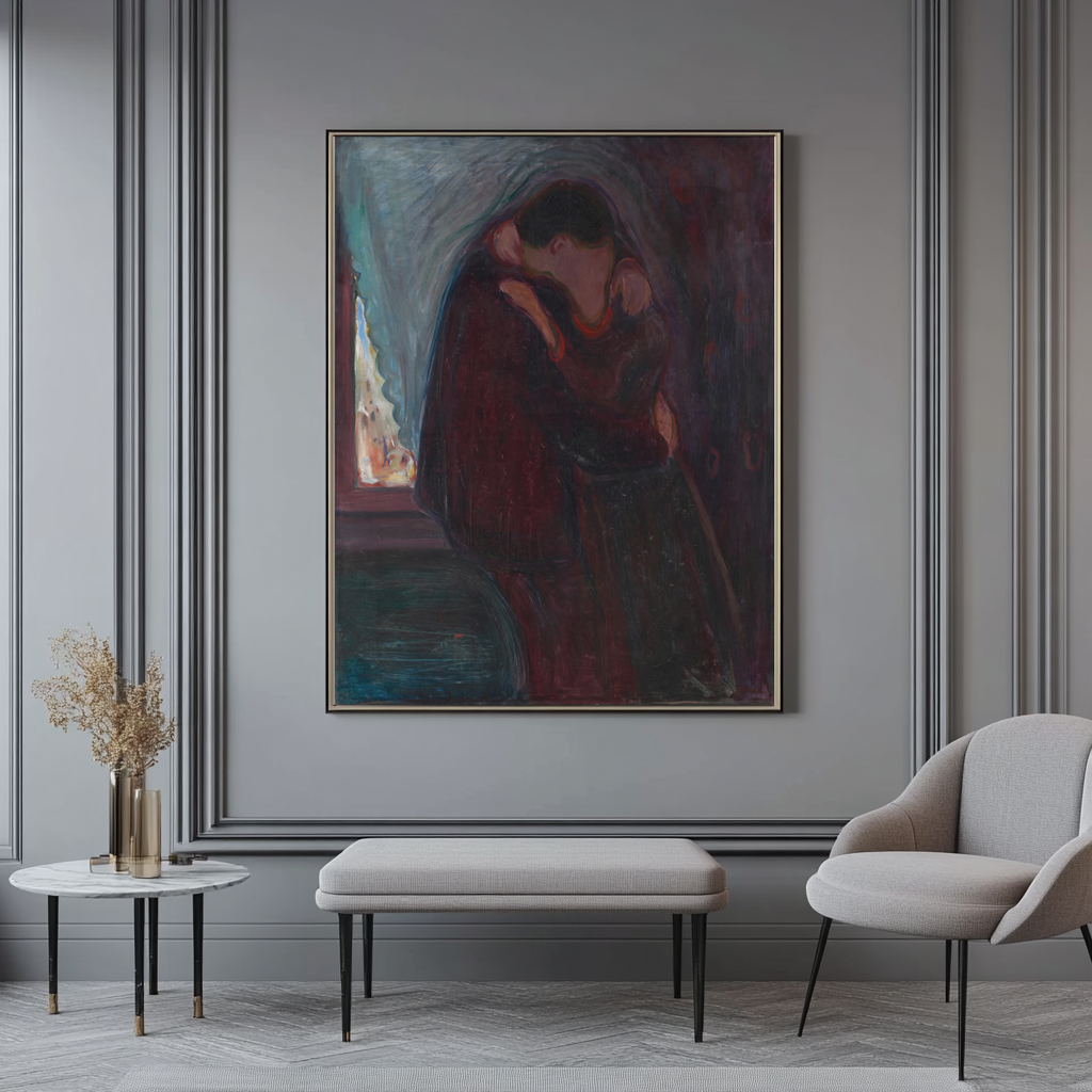 Le Baiser - Edvard Munch - Toile premium 430g (qualité galerie)