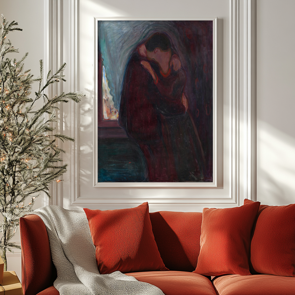 The Kiss - Edvard Munch - Premium canvas 430g (gallery quality)