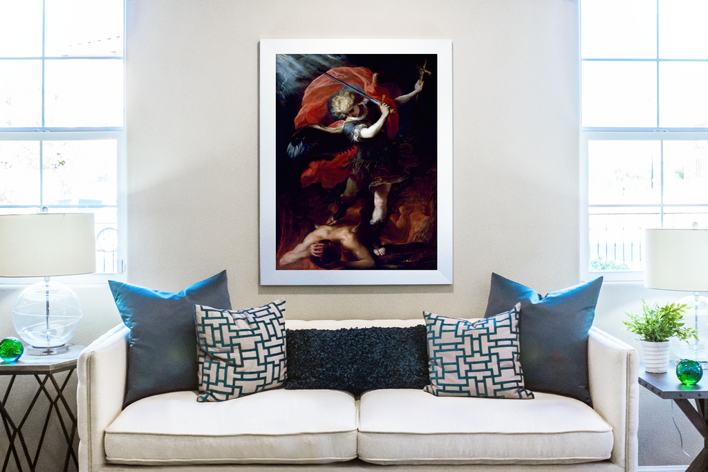 Saint Michael the Archangel - Claudio Coello - 430g Premium Canvas (Gallery Quality)