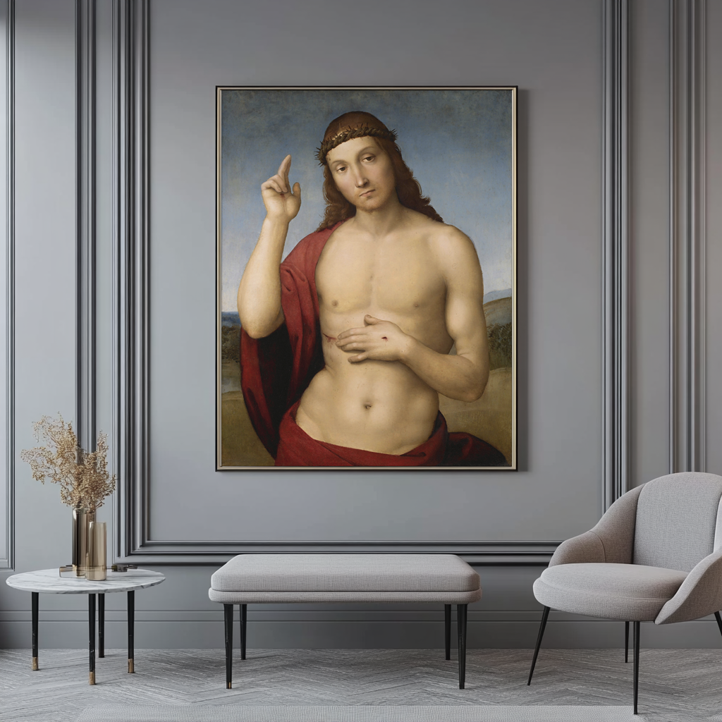 Le Christ bénissant - Raphaël - Toile premium 430g (qualité galerie)