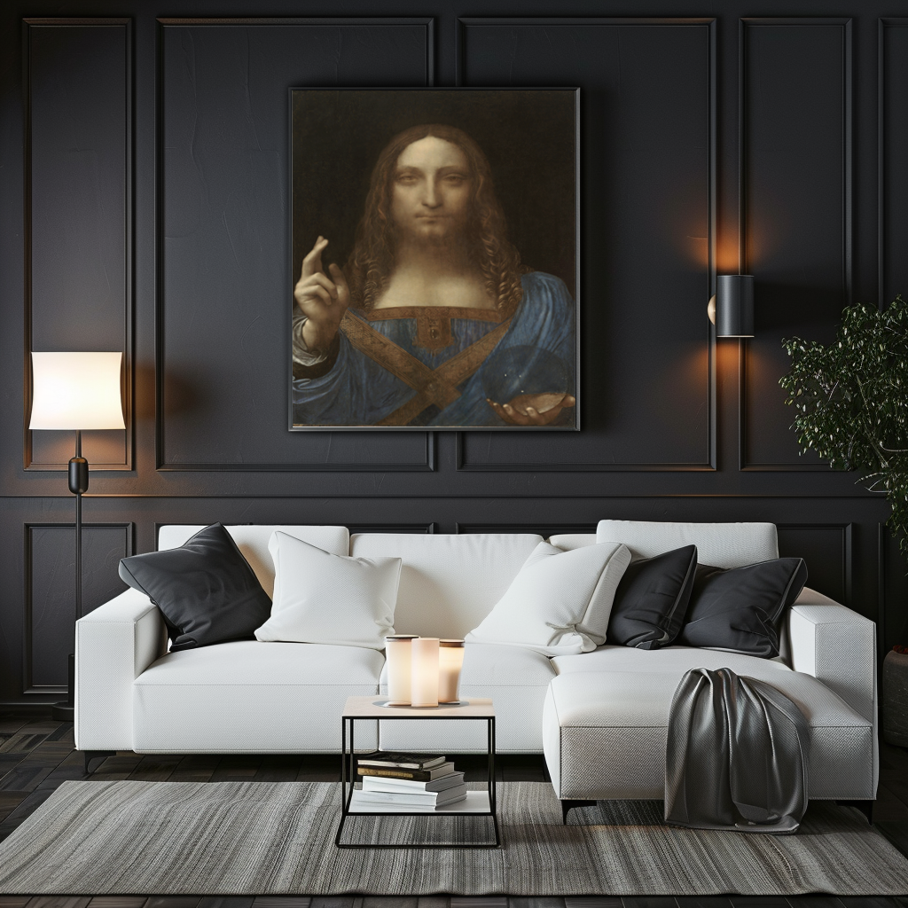 Salvator Mundi - Leonardo Da Vinci - Premium canvas 430g (gallery quality)