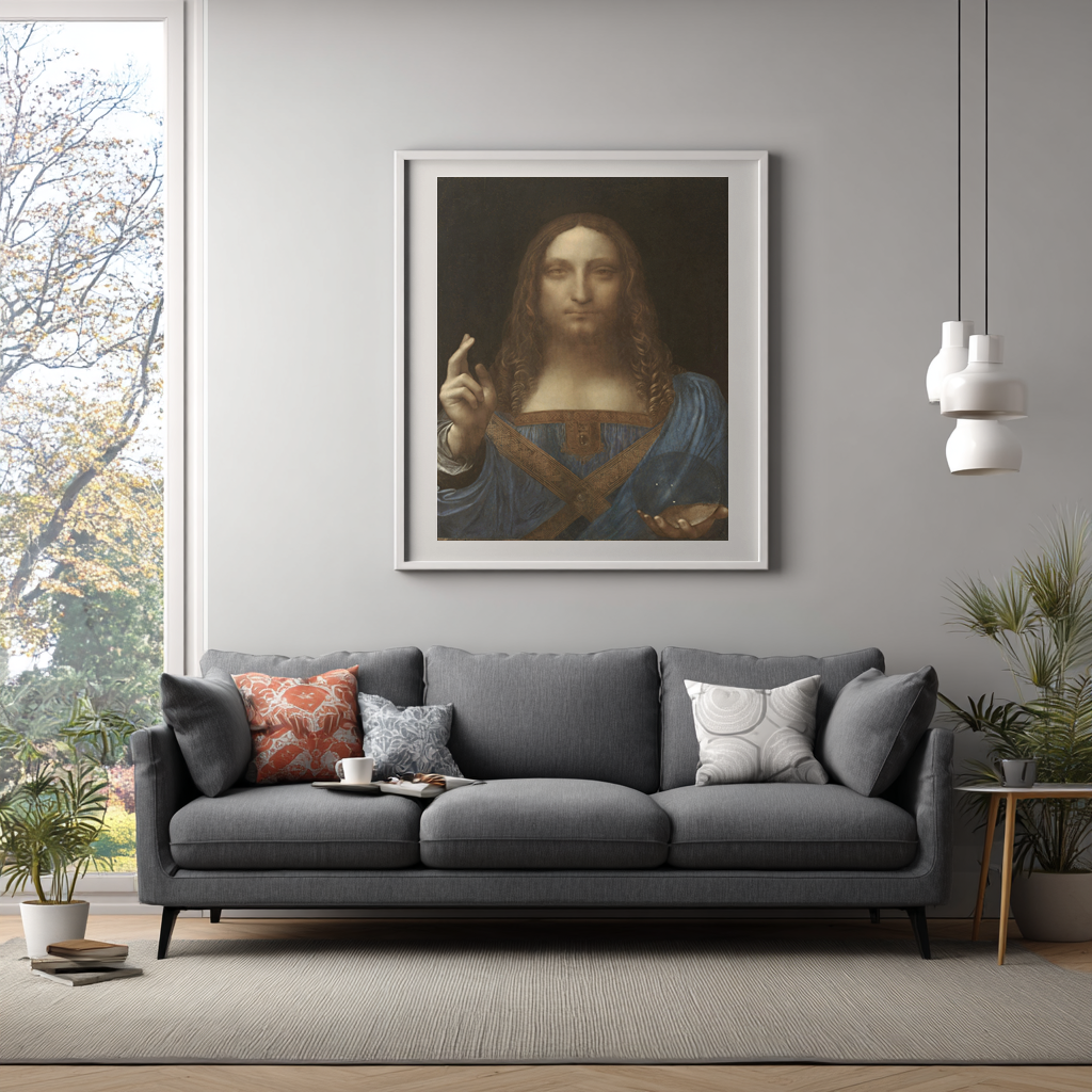 Salvator Mundi - Leonardo Da Vinci - Premium canvas 430g (gallery quality)