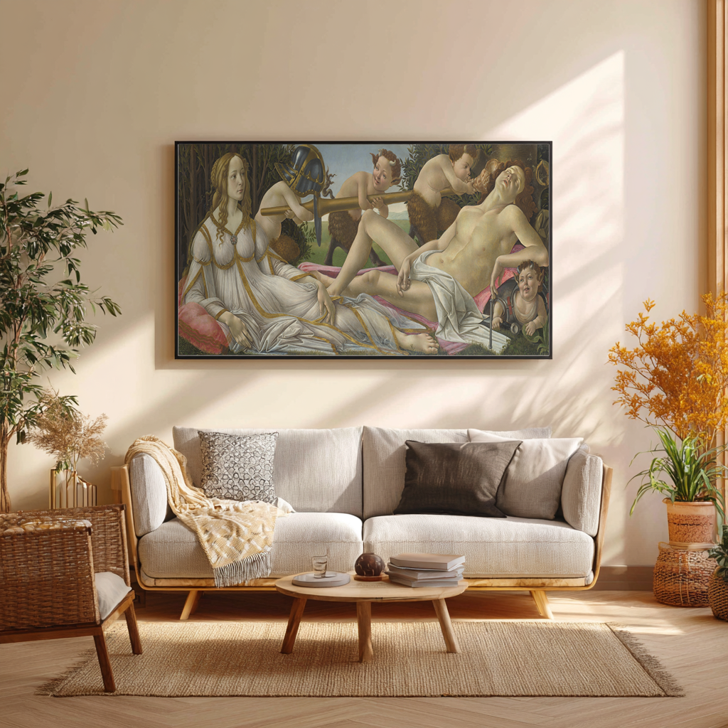 Venus and Mars - Sandro Botticelli - Premium 430g canvas (gallery quality)