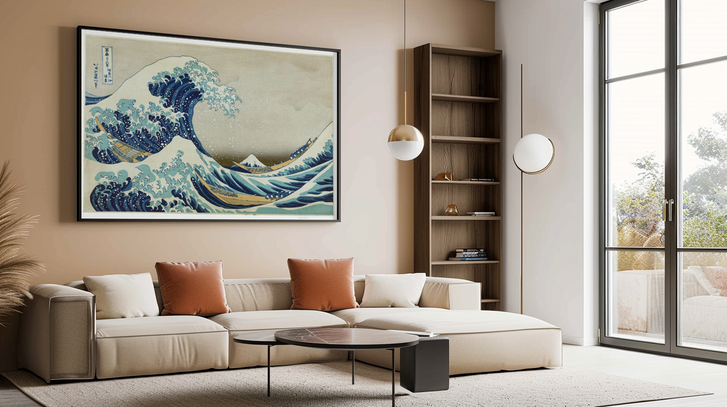 The Great Wave off Kanagawa - Katsushika Hokusai - Premium Canvas 430g (gallery quality)