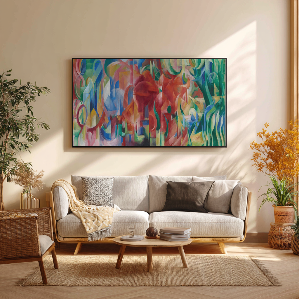 Playing Forms - Franz Marc - Premium Canvas 430g (gallery quality)