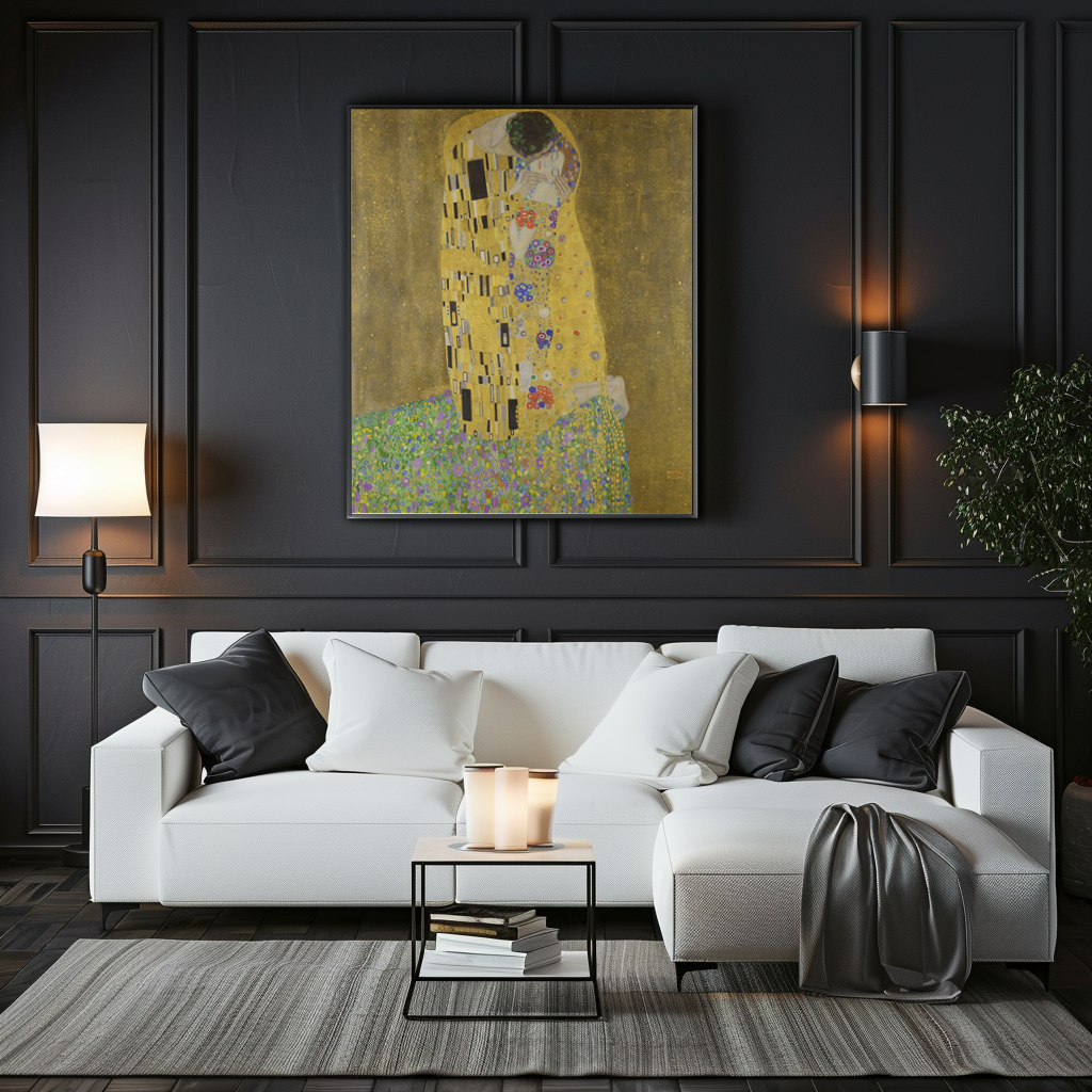 Le Baiser -Gustav Klimt - Toile premium 430g (qualité galerie)